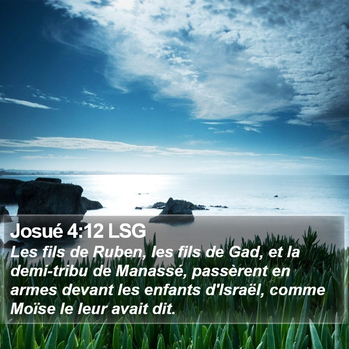 Josué 4:12 LSG Bible Study