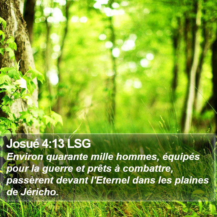 Josué 4:13 LSG Bible Study