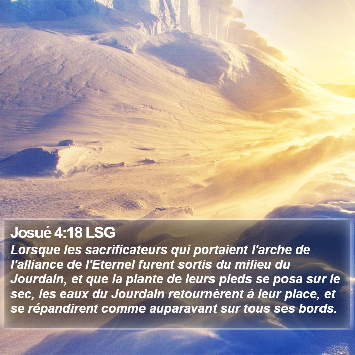 Josué 4:18 LSG Bible Study