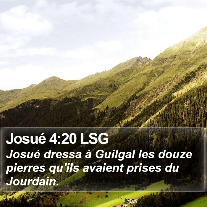 Josué 4:20 LSG Bible Study