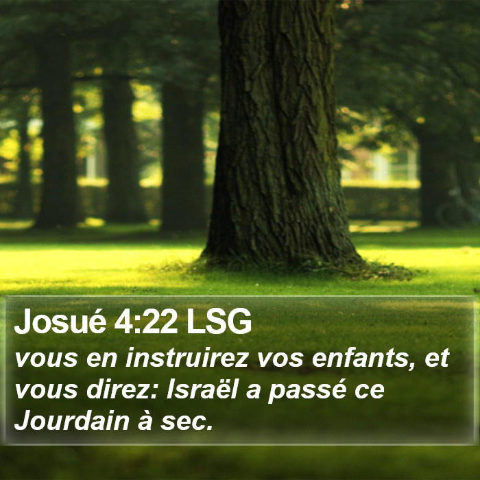 Josué 4:22 LSG Bible Study