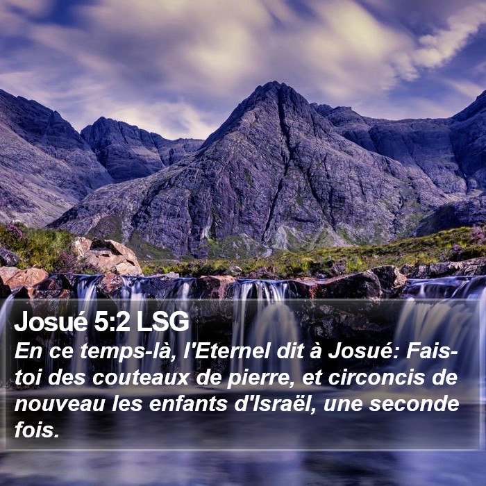 Josué 5:2 LSG Bible Study