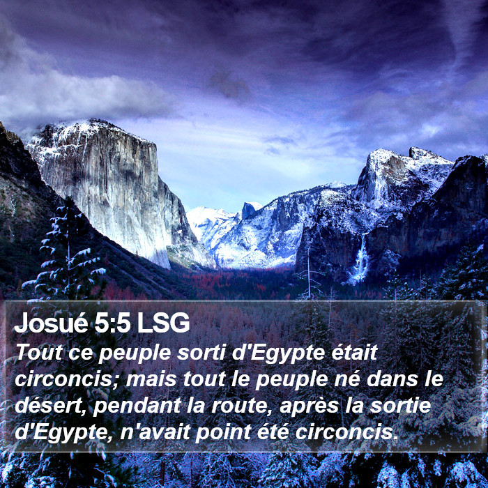 Josué 5:5 LSG Bible Study