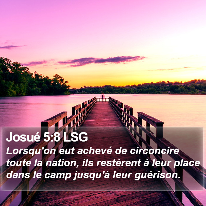 Josué 5:8 LSG Bible Study