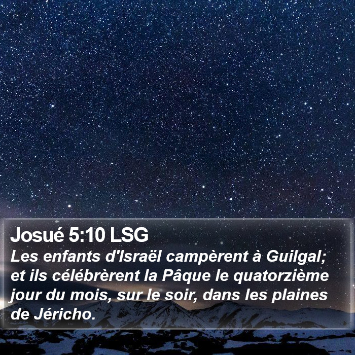 Josué 5:10 LSG Bible Study