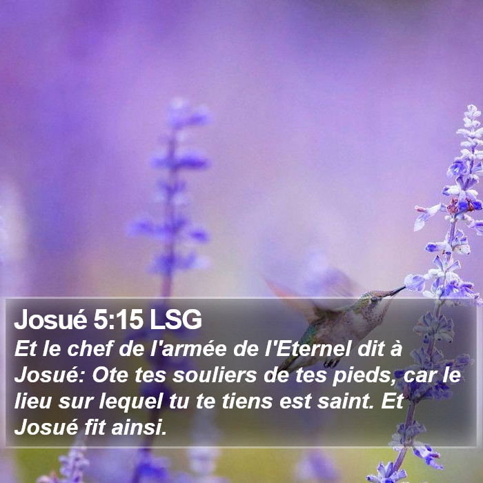 Josué 5:15 LSG Bible Study