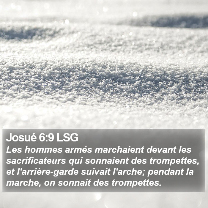 Josué 6:9 LSG Bible Study