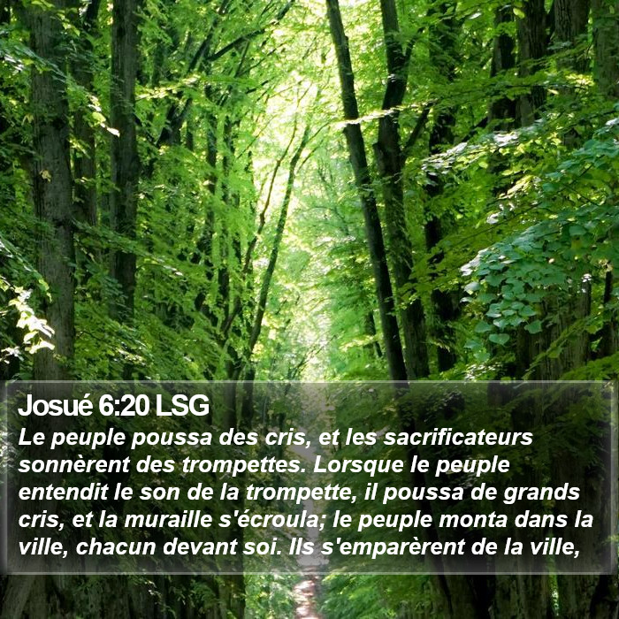 Josué 6:20 LSG Bible Study