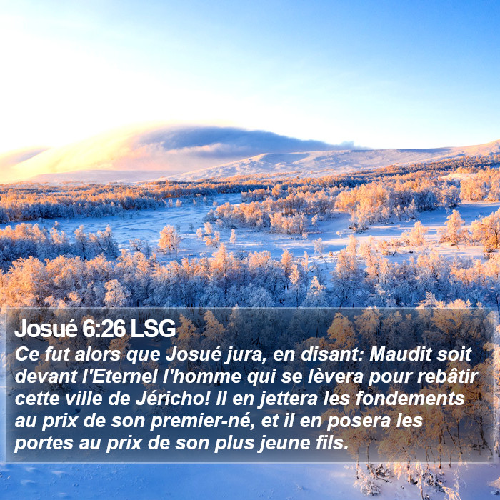 Josué 6:26 LSG Bible Study