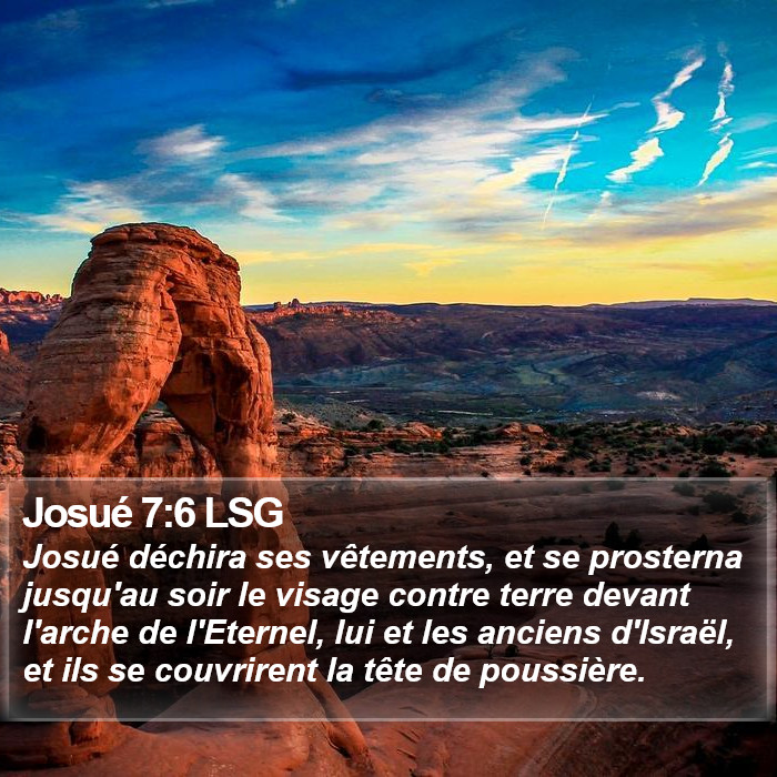Josué 7:6 LSG Bible Study
