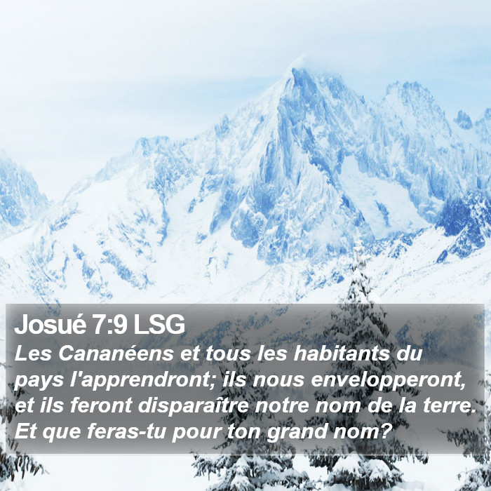Josué 7:9 LSG Bible Study