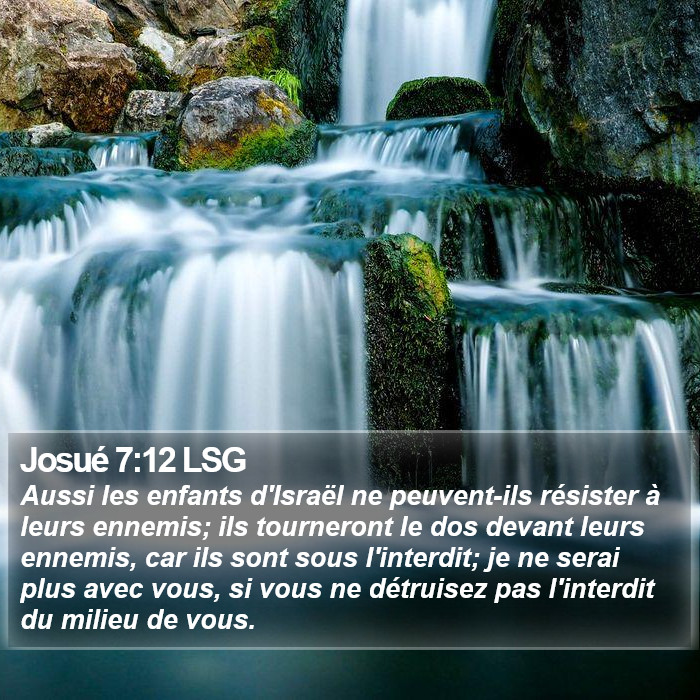 Josué 7:12 LSG Bible Study