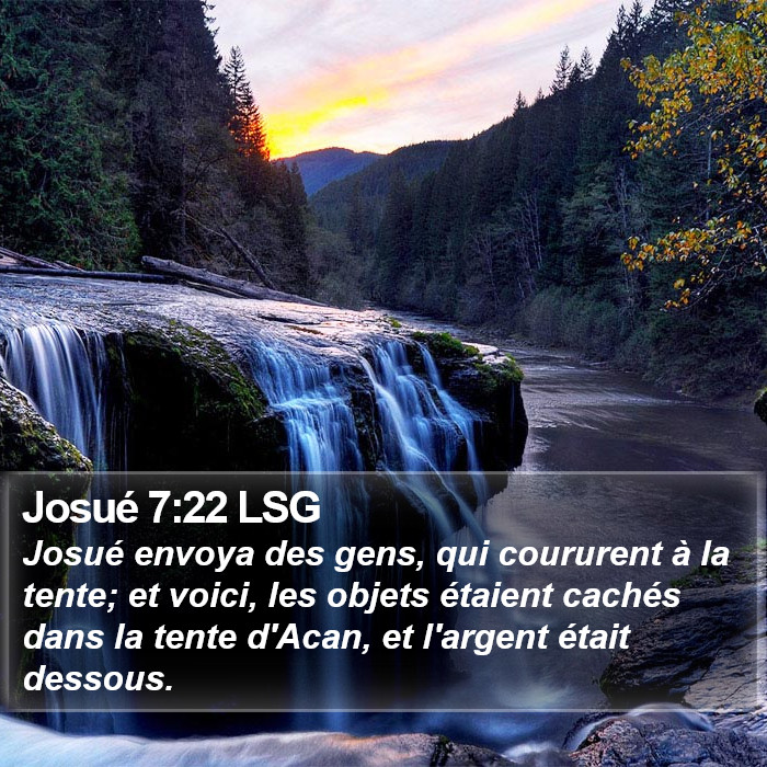 Josué 7:22 LSG Bible Study