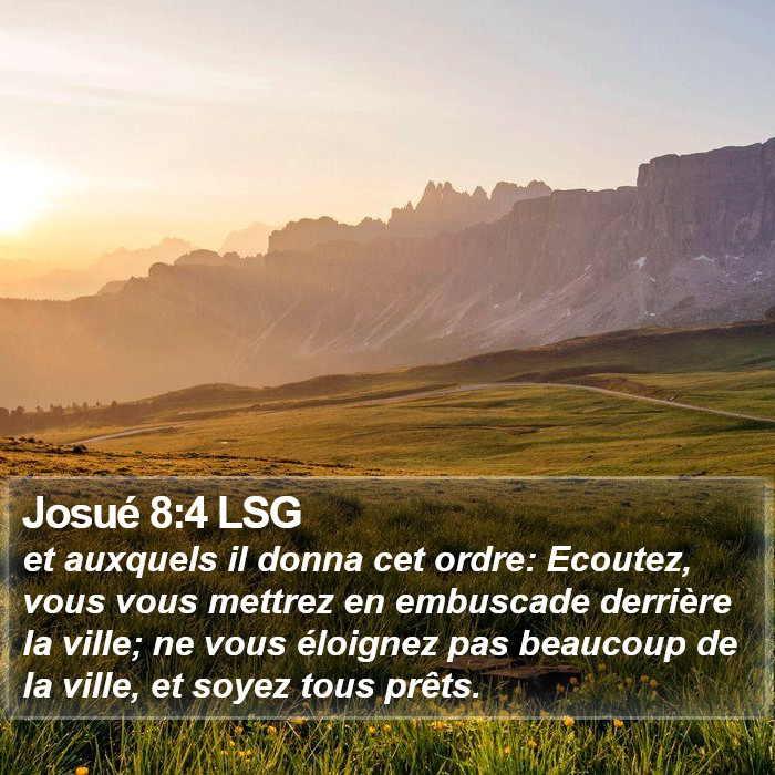 Josué 8:4 LSG Bible Study