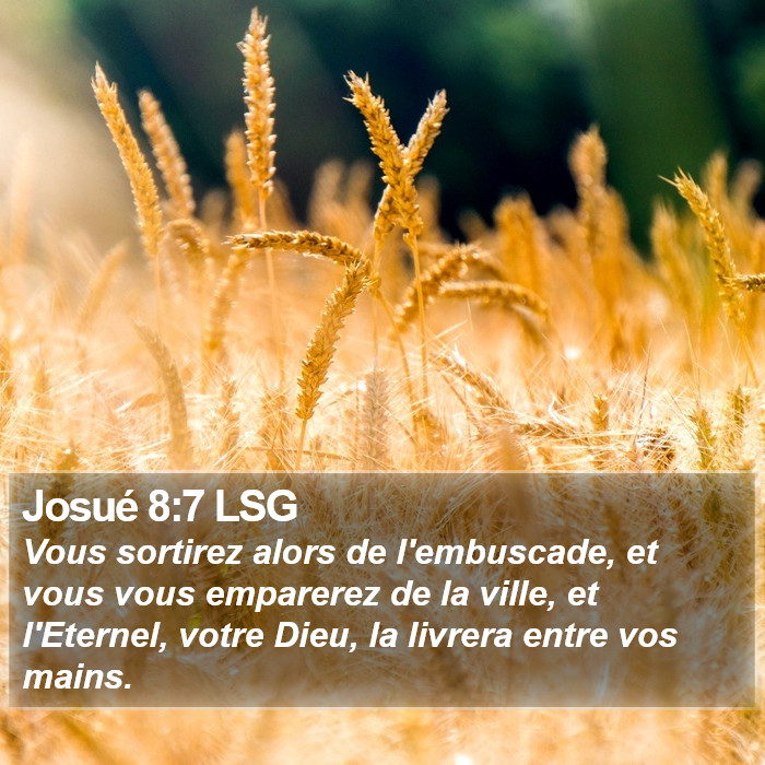 Josué 8:7 LSG Bible Study