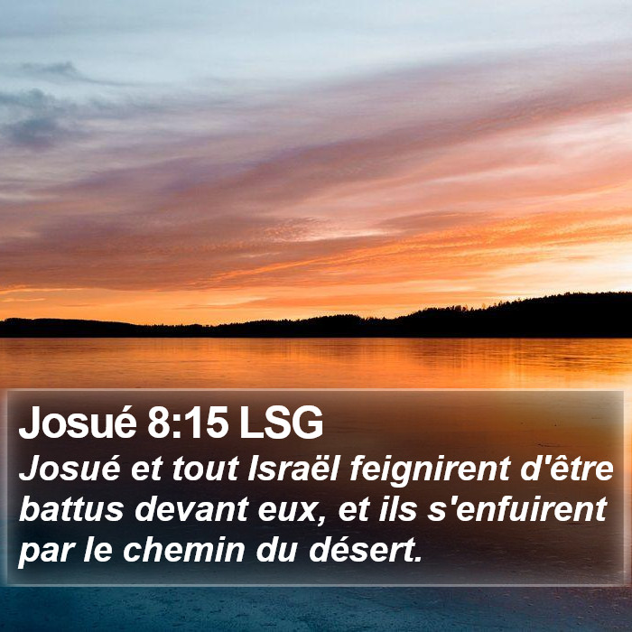 Josué 8:15 LSG Bible Study