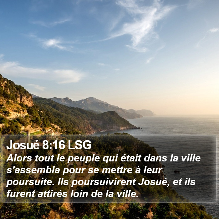 Josué 8:16 LSG Bible Study