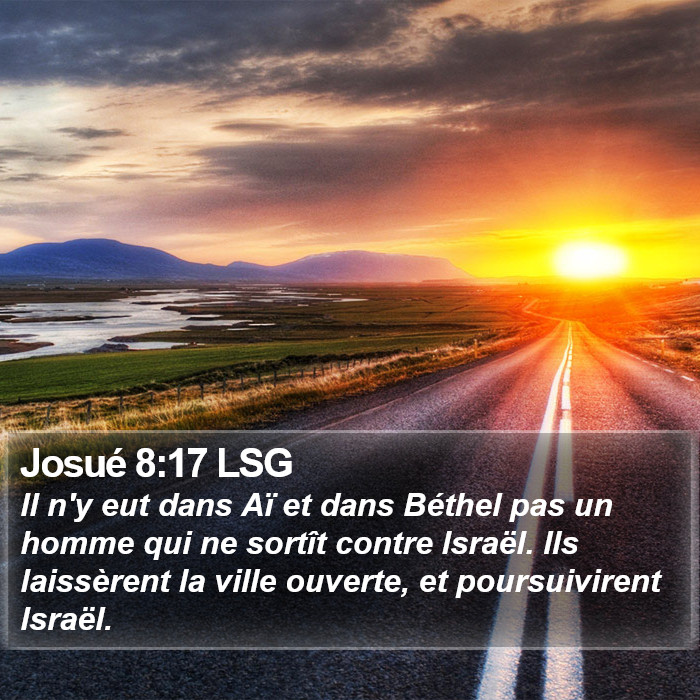 Josué 8:17 LSG Bible Study