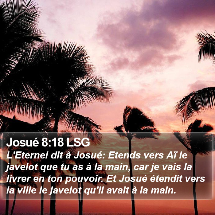 Josué 8:18 LSG Bible Study