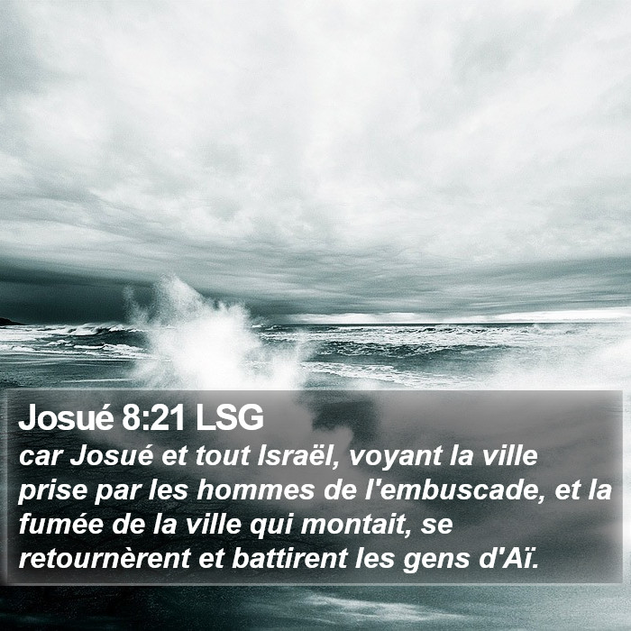 Josué 8:21 LSG Bible Study