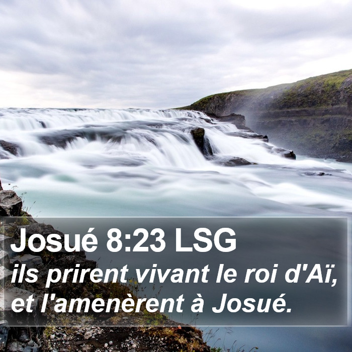 Josué 8:23 LSG Bible Study