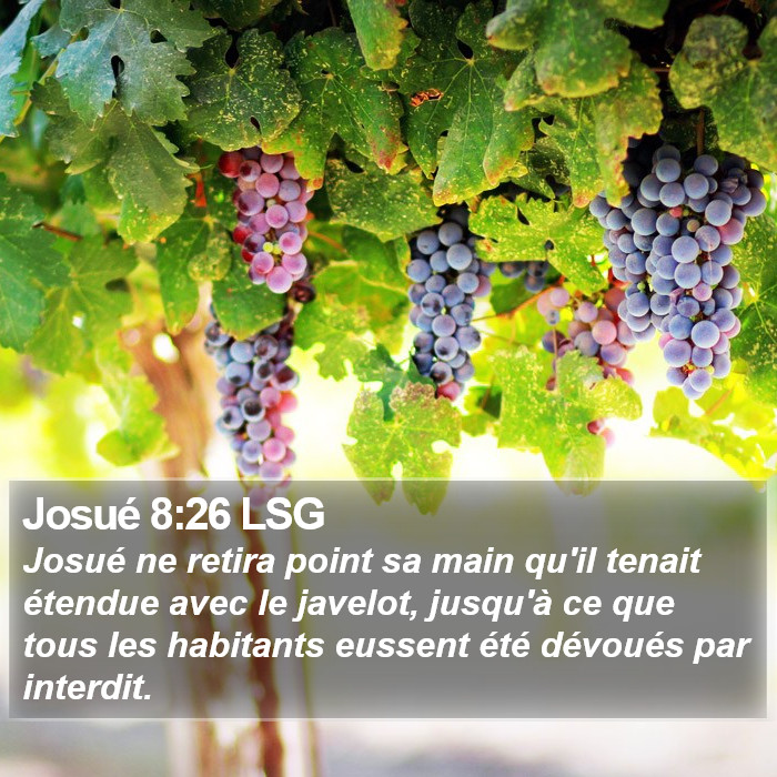 Josué 8:26 LSG Bible Study