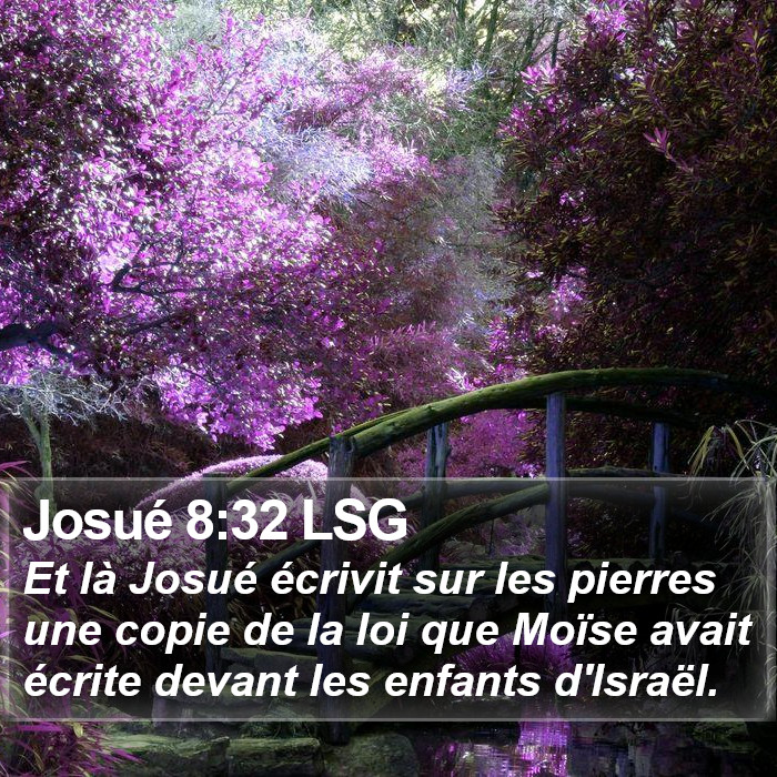 Josué 8:32 LSG Bible Study