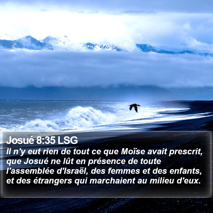 Josué 8:35 LSG Bible Study