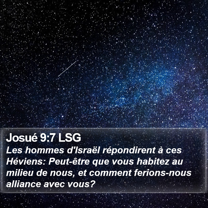 Josué 9:7 LSG Bible Study