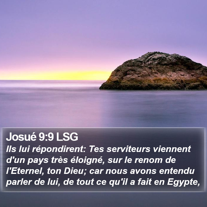 Josué 9:9 LSG Bible Study