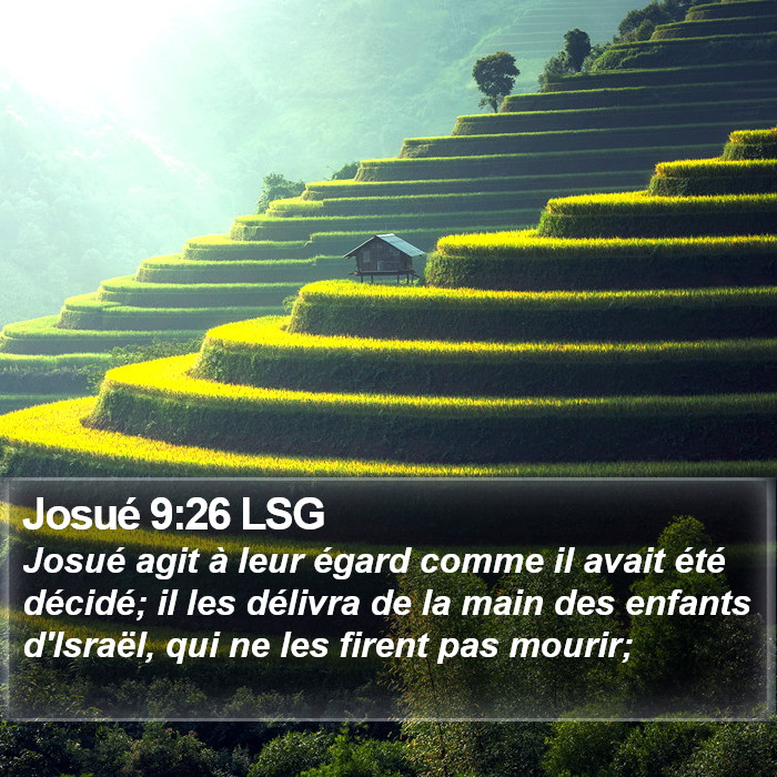 Josué 9:26 LSG Bible Study