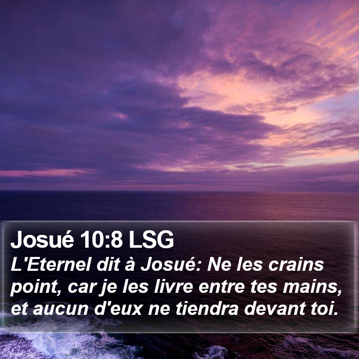 Josué 10:8 LSG Bible Study