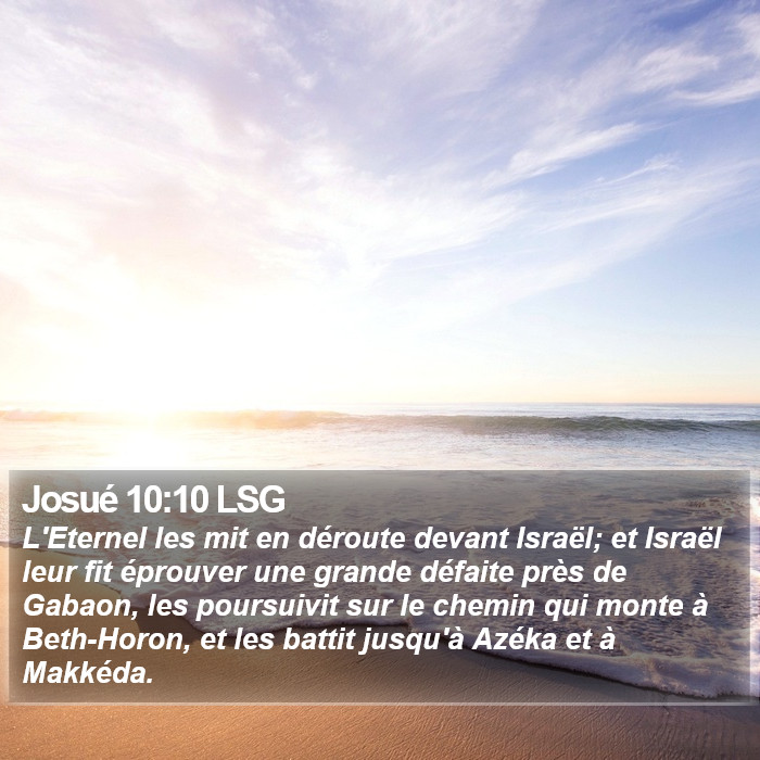 Josué 10:10 LSG Bible Study