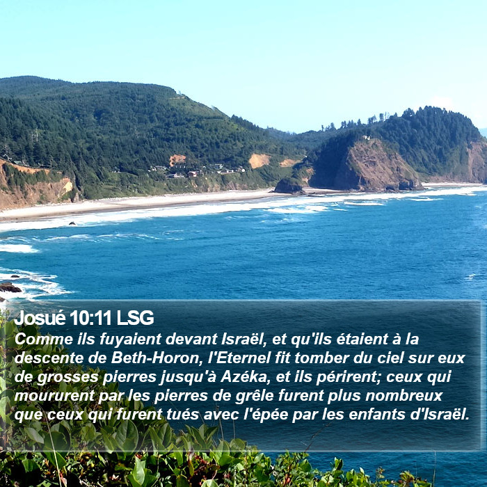 Josué 10:11 LSG Bible Study