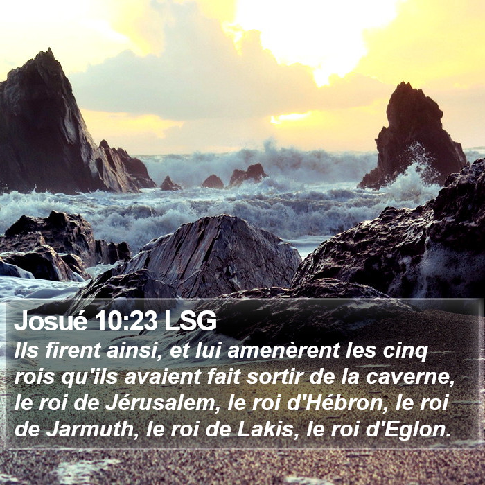 Josué 10:23 LSG Bible Study