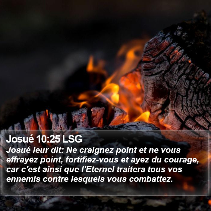 Josué 10:25 LSG Bible Study