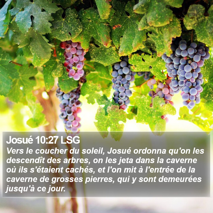 Josué 10:27 LSG Bible Study