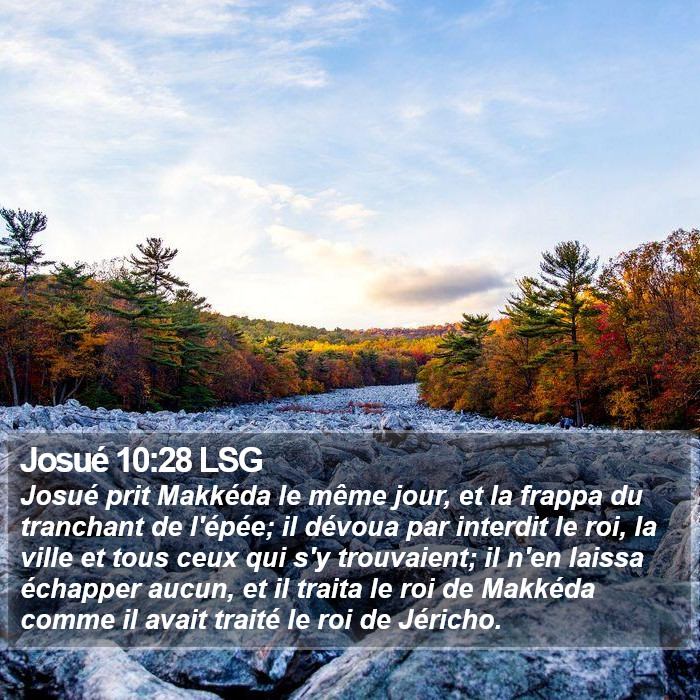 Josué 10:28 LSG Bible Study