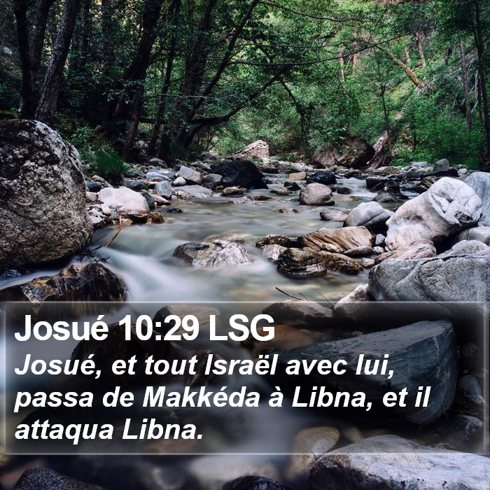 Josué 10:29 LSG Bible Study