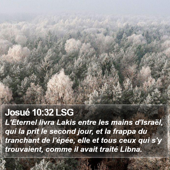 Josué 10:32 LSG Bible Study