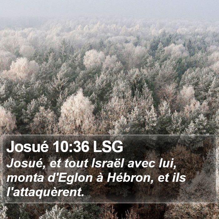 Josué 10:36 LSG Bible Study