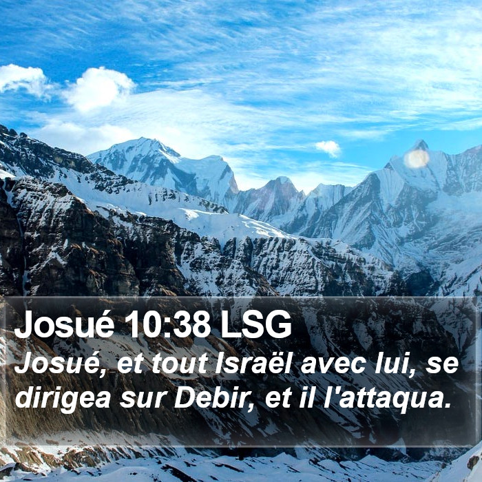 Josué 10:38 LSG Bible Study