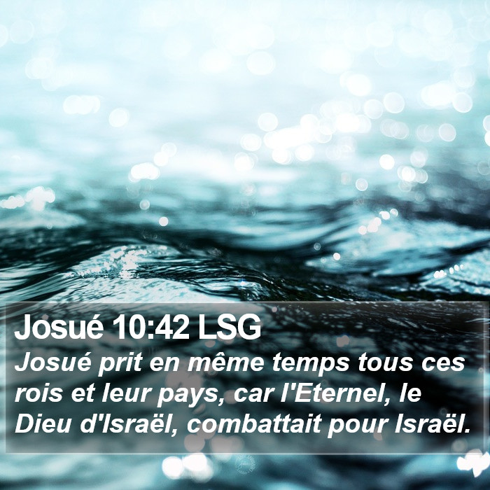 Josué 10:42 LSG Bible Study