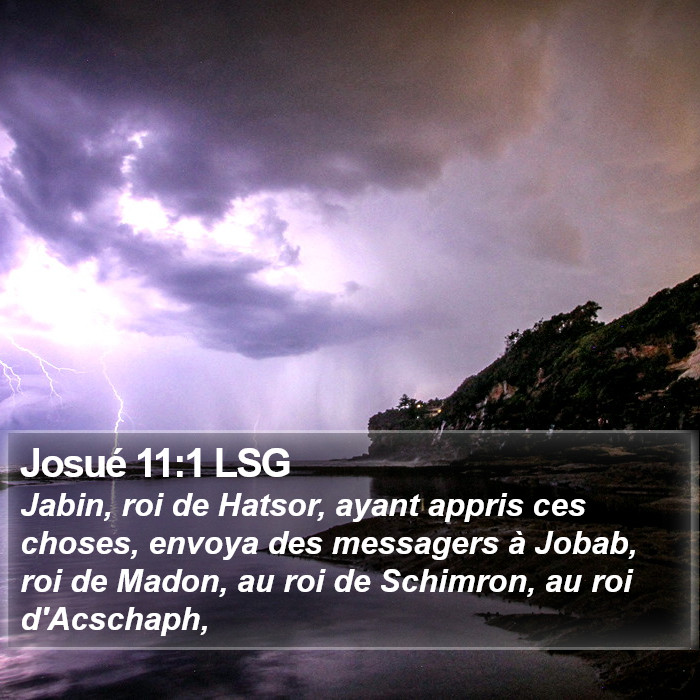 Josué 11:1 LSG Bible Study