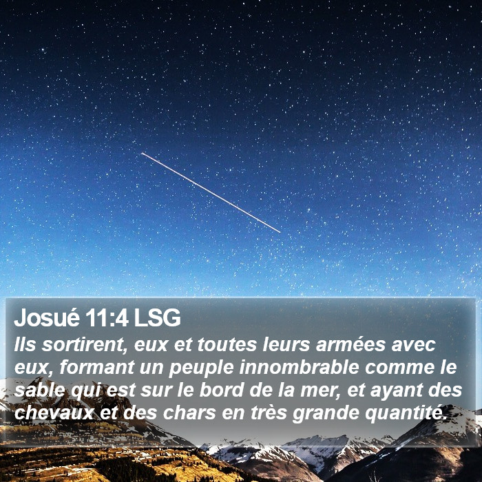 Josué 11:4 LSG Bible Study