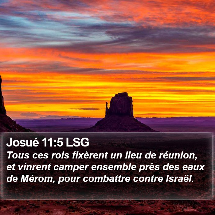 Josué 11:5 LSG Bible Study