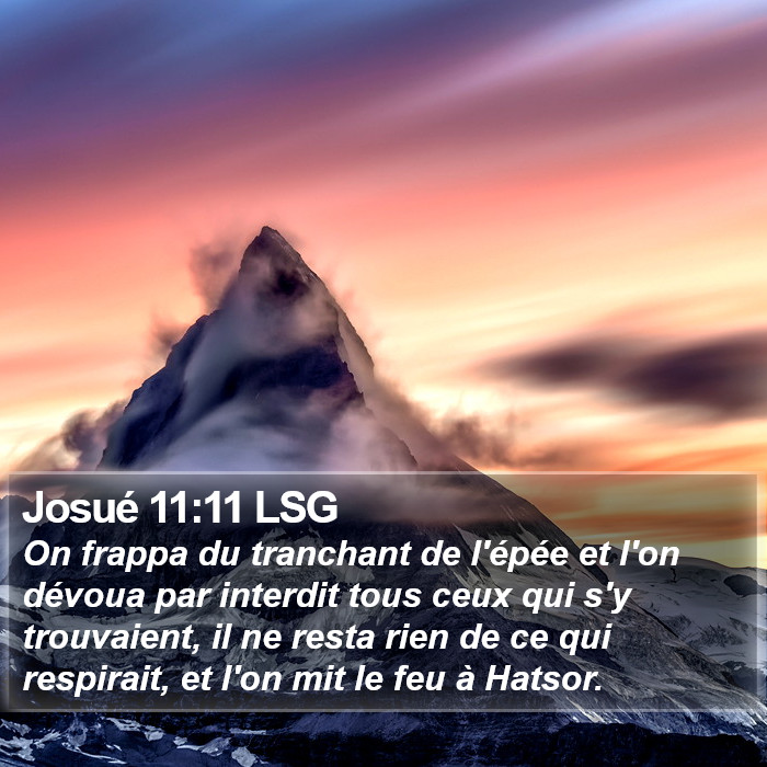 Josué 11:11 LSG Bible Study