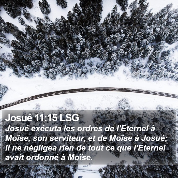 Josué 11:15 LSG Bible Study