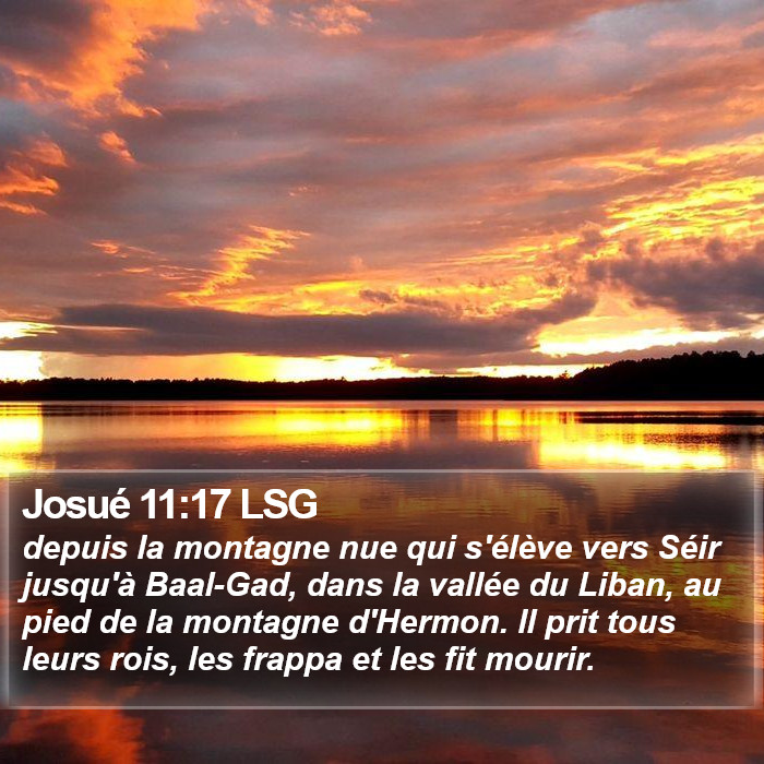 Josué 11:17 LSG Bible Study
