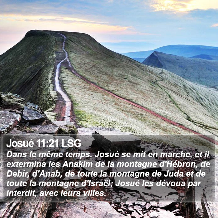 Josué 11:21 LSG Bible Study